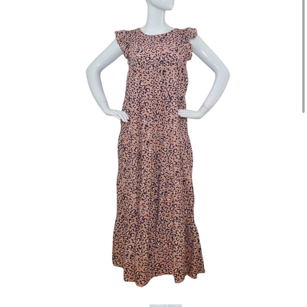 Endless Rose Leopard Print Maxi Dress - Pink and Black